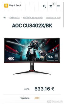 AOC CU34G2X/BK MONITOR 34" - 2