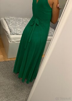 Spoločenské zelené šaty - 2