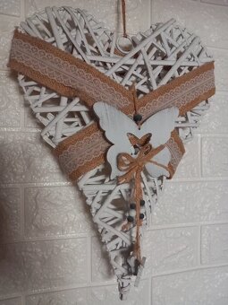 Staršie závesné veľké vypuklé srdce 40x30 cm - 2