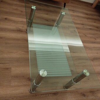 Konferenčný používany sklenený stolík 120cm x 65cm - 2