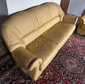 Kožená sedací souprava 3+1,5837 - 2