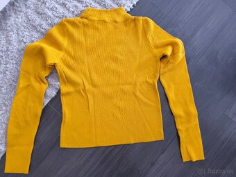 Dámsky pulóver M/38 Pull&Bear žltý - 2