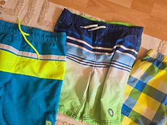 3x kraťasy, plavky 146 - 2