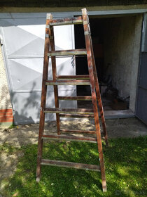 Predám drevený rebrík do záhrady/ DVOJÁK - 2