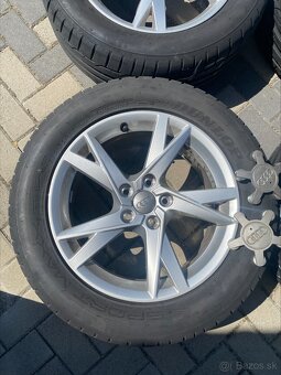 Predám :Originál Alu disky AUDI A3 s letnými pneu 235/55 R17 - 2