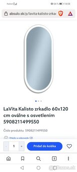 Predám zrkadlo do kúpeľne 60x120 - 2