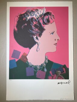 Andy Warhol "Margrethe II" Limitovaná edícia_Certifikát - 2