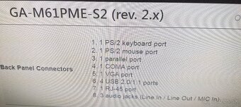 Maticna doska GIGABYTE GA-M61PME - 2