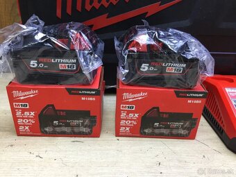 Nová sada Milwaukee M18NRG-502X(2x baterie, nabíječka,kufr) - 2