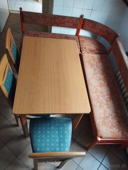 Lavica, stôl, stoličky - 2