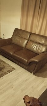 Kožený gauč 2ks. - 2