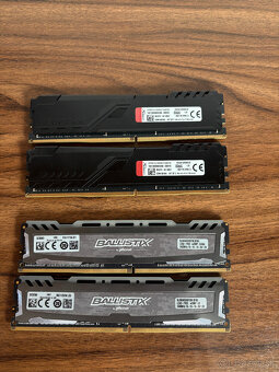 HyperX 32GB DDR4, Crucial BALLISTIX 12GB DDR4 - 2