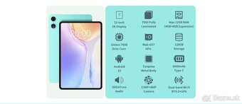 ODEA A12 - 12" 2K IPS, 5G, 8core, 4/12GB RAM, 128GB, 8000mA - 2
