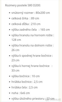 Poschodová posteľ buk masív - 2