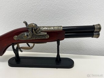 Dekorácia Replika historická perkusná pištol Bambitka - 2
