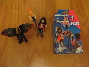 PLAYMOBIL - postavička rytiera s drakom - s krabicou - 2
