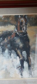 Predám malovaný obraz koní - 2
