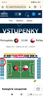 Listky ME U21 Portugalsko U21-Polsko U21 - 2