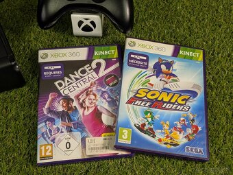 Xbox 360 Slim/E, 1 ovládač, kinect, 6 pohybových hier - 2