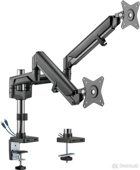 Držiak na dva monitory - AlzaErgo Arm D125B - 2