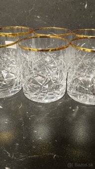 Pohár na whisky so zlatým lemom - 2