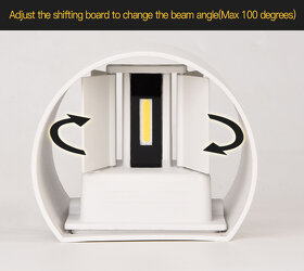 Polkruhová moderná lampa - 2