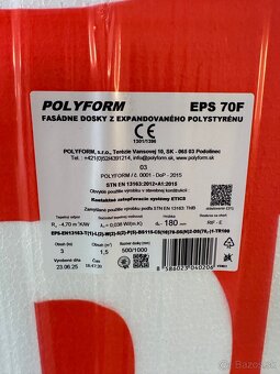 Fasádny polystyrén hr. 180mm EPS 70F - 2