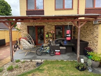Drevená pergola s lexano 6x3,7m - 2
