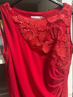 Červené spoločenské šaty - 2