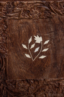 Intarzovaná drevená misa - 2