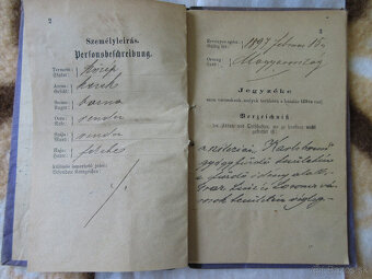 Knižka na podomový predaj r. 1896, Nitra, Myjava - 2