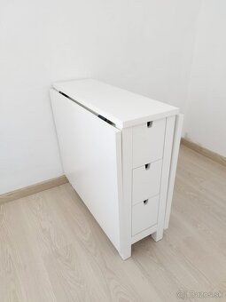 Rozkladací stôl IKEA Norden biela farba - 2