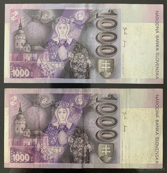 Slovenské koruny bankovky 1000 Sk - 2