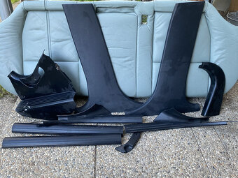 BMW e39 čierne interiérové plasty + 4x spínač okien - 2