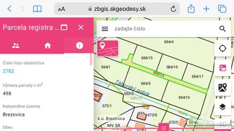 Pozemok v obci Brezovica - 2