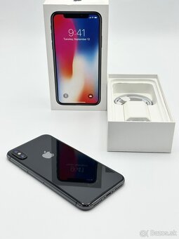 Apple iPhone X 256GB Space Gray 92% Zdravie Batérie - 2