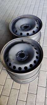 Predám oceľové disky Renault 4x100 r 15 - 2