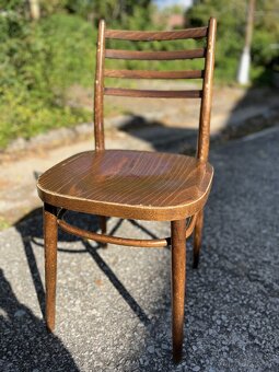 13ks Drevené Retro Vintage Stoličky - 2