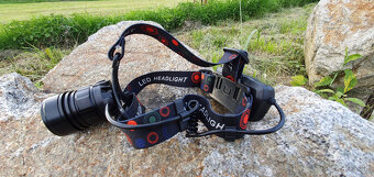 výkonná led čelovka, cob čip - 2