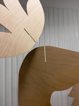 Dekorácia jeleň a strom - 2