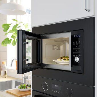 Nová mikrovlnka IKEA VÄRMD čierna - 2