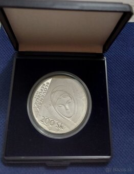 Strieborná pamätná minca 200Sk, 1994, Janko Alexy, Proof - 2