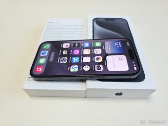 Apple iPhone 15PRO 256GB Black titanium Top stav - 2