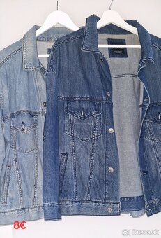 Pánske bundy, kabáty, riflové bundy..veľkosť S. Zara, HM.. - 2
