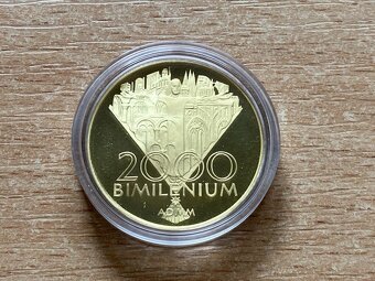 NAJVZÁCNEJŠIA 10000sk 2000 Bimilénium zlatá zberateľ minca - 2