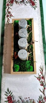 Machové adventné svietniky - 2