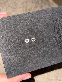 Pandora náušnice v tvare srdca – originál - 2