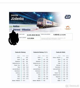 Listky na vlak Ostrava hokej - 2