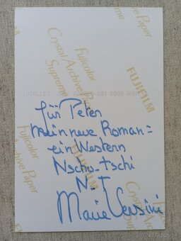 AUTOGRAM - podpis Marie Versini - Nšo či - 2