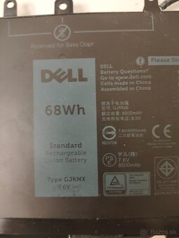 Originálna batéria Dell GJKNX – použitá, 56 324 mWh - 2
